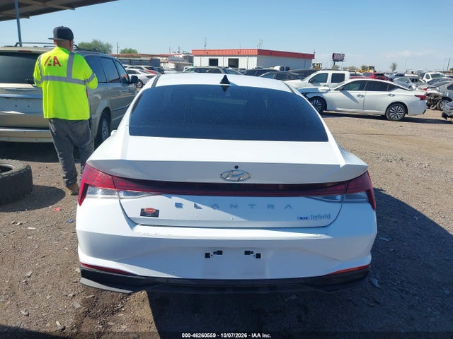 46260559 :رقم المزاد ، KMHLM4AJXMU007919 vin ، 2021 Hyundai Elantra Hybrid Blue مزاد بيع