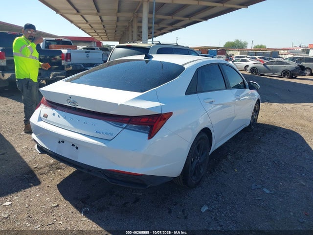 46260559 :رقم المزاد ، KMHLM4AJXMU007919 vin ، 2021 Hyundai Elantra Hybrid Blue مزاد بيع