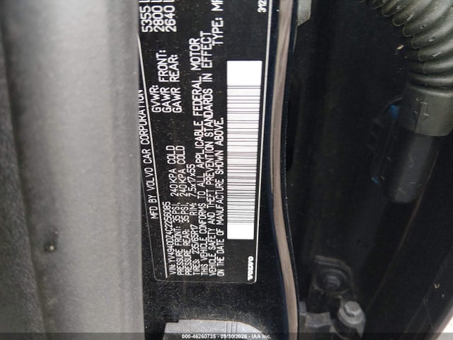 Продаж на аукціоні авто 2012 Volvo Xc60 3.2 Premier, vin: YV4940DZ4C2256085, номер лоту: 46260735