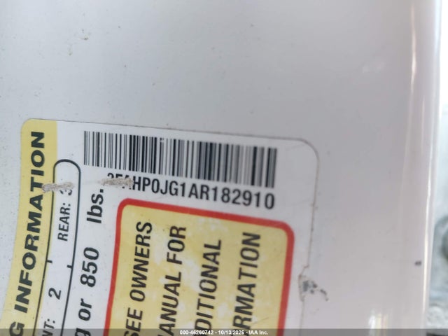 Продаж на аукціоні авто 2010 Ford Fusion Sel, vin: 3FAHP0JG1AR182910, номер лоту: 46260742
