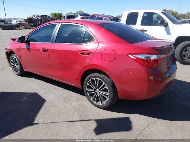 Продажа на аукционе авто 2014 Toyota Corolla S Plus, vin: 2T1BURHE4EC052102, номер лота: 46261456