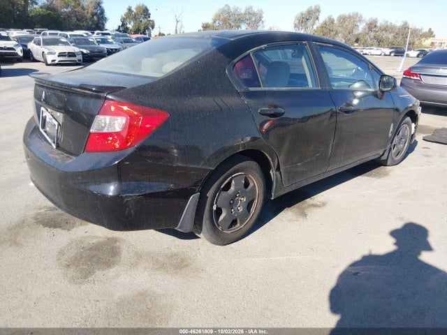 46261809 :رقم المزاد ، 2HGFB2F54CH324539 vin ، 2012 Honda Civic Lx مزاد بيع