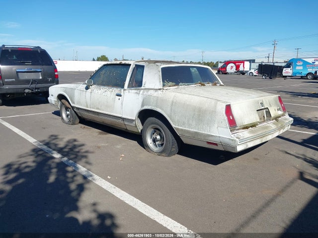 Aukcja sprzedaży 1984 Chevrolet Monte Carlo, vin: 1G1AZ37H4ER159204, numer aukcji: 46261903