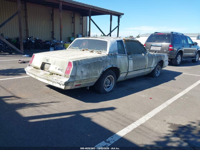 Aukcja sprzedaży 1984 Chevrolet Monte Carlo, vin: 1G1AZ37H4ER159204, numer aukcji: 46261903