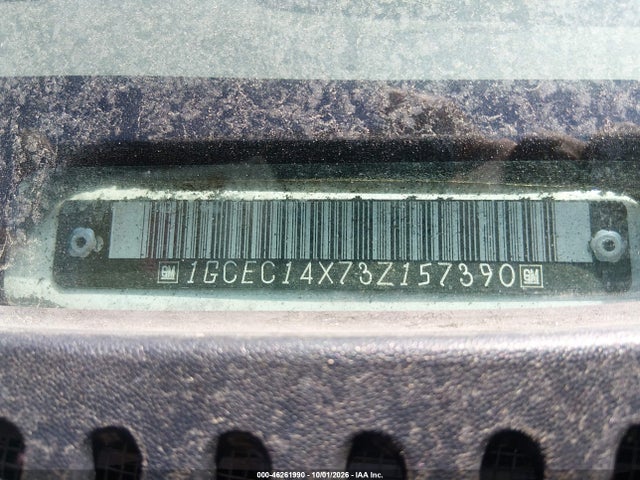 Aukcja sprzedaży 2003 Chevrolet Silverado 1500 Work Truck, vin: 1GCEC14X73Z157390, numer aukcji: 46261990
