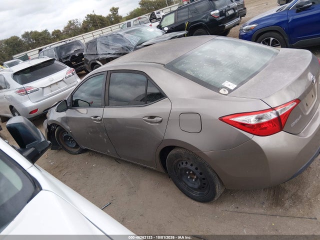 2015 Toyota Corolla Le მანქანა იყიდება აუქციონზე, vin: 5YFBURHE3FP348858, აუქციონის ნომერი: 46262123