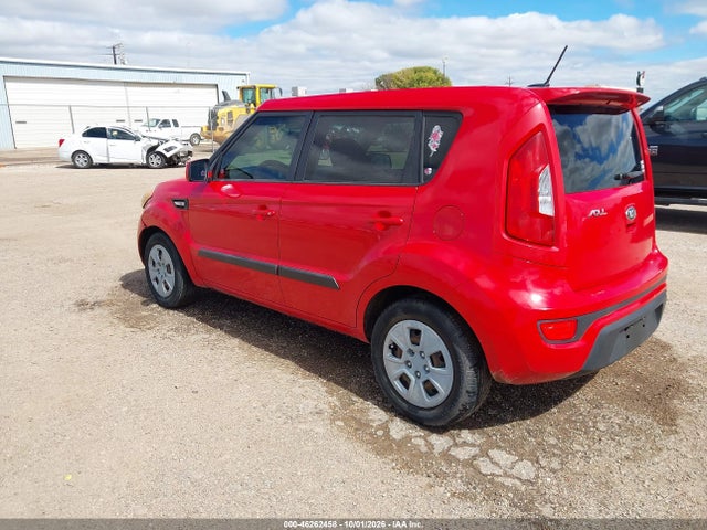 2013 Kia Soul მანქანა იყიდება აუქციონზე, vin: KNDJT2A56D7604859, აუქციონის ნომერი: 46262458