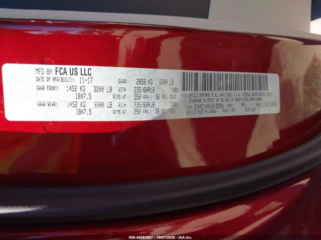 Aukcja sprzedaży 2018 Chrysler Pacifica Hybrid Limited, vin: 2C4RC1N7XJR152501, numer aukcji: 46262987