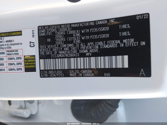 2T2JGMDA7NC080433 Lexus RX 450H