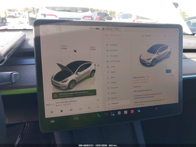 Aukcja sprzedaży 2023 Tesla Model Y Awd/long Range Dual Motor All-wheel Drive, vin: 7SAYGDEE4PF663175, numer aukcji: 46263131