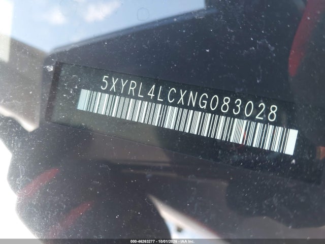 46263277 :رقم المزاد ، 5XYRL4LCXNG083028 vin ، 2022 Kia Sorento S مزاد بيع