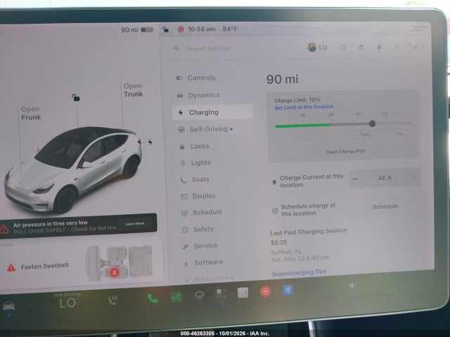 5YJYGDEF6MF073416 Tesla Model Y Performance Dual Motor All-wheel Drive