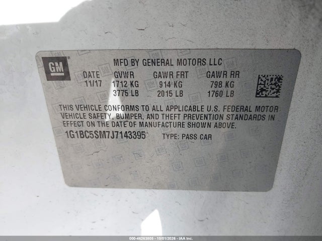 Chevrolet Cruze Ls Auto 2018 1G1BC5SM7J7143395 Image 9