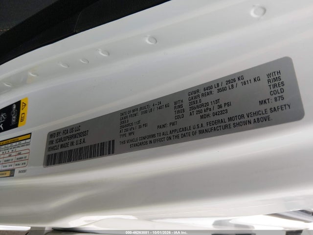 Продажа на аукционе авто 2024 Jeep Wrangler 4xe Sahara 4xe, vin: 1C4RJXP69RW292037, номер лота: 46263881
