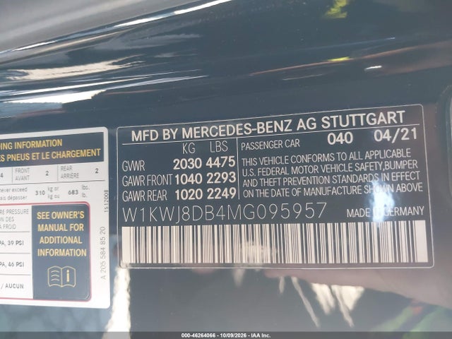 W1KWJ8DB4MG095957 Mercedes-Benz C 300 Coupe