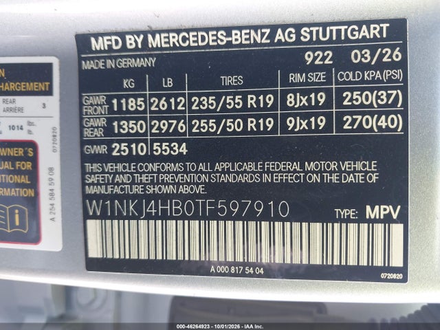 Продажа на аукционе авто 2026 Mercedes-benz Glc 300 Coupe 4matic, vin: W1NKJ4HB0TF597910, номер лота: 46264923
