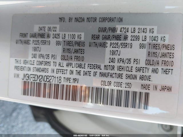 Mazda Cx-5 2.5 S Premium 2022 JM3KFBDM2N0627118 Image 9