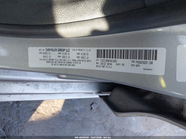 Aukcja sprzedaży 2015 Chrysler 200 Limited, vin: 1C3CCCAB8FN616051, numer aukcji: 46265338