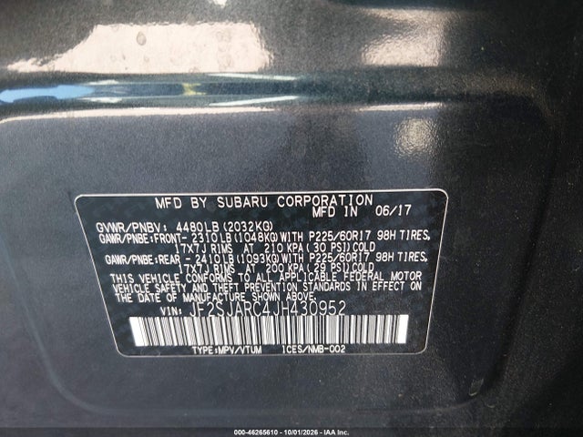Subaru Forester 2.5i Limited 2018 JF2SJARC4JH430952 Image 9