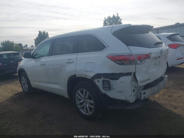 Aukcja sprzedaży 2014 Toyota Highlander Le V6, vin: 5TDBKRFH3ES006142, numer aukcji: 46265705