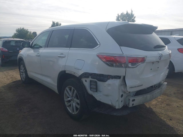 Aukcja sprzedaży 2014 Toyota Highlander Le V6, vin: 5TDBKRFH3ES006142, numer aukcji: 46265705