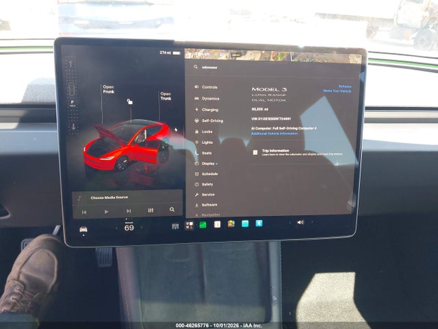 Продаж на аукціоні авто 2024 Tesla Modelo 3 Long Range Dual Motor All-wheel Drive, vin: 5YJ3E1EB5RF724991, номер лоту: 46265776