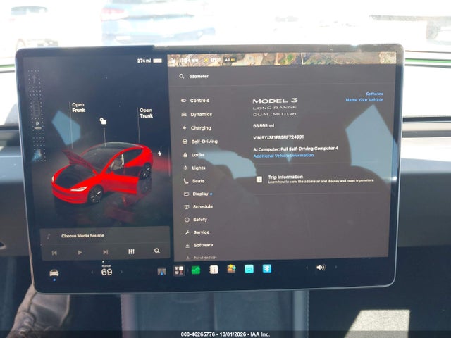Продаж на аукціоні авто 2024 Tesla Modelo 3 Long Range Dual Motor All-wheel Drive, vin: 5YJ3E1EB5RF724991, номер лоту: 46265776