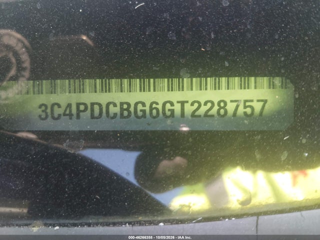 46266358 :رقم المزاد ، 3C4PDCBG6GT228757 vin ، 2016 Dodge Journey Sxt مزاد بيع