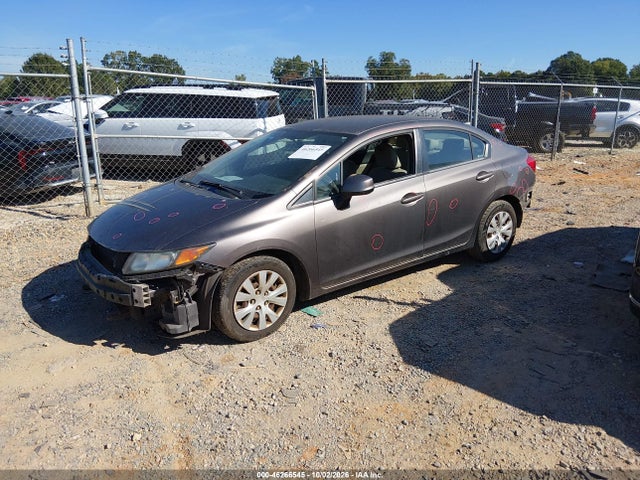 Продажа на аукционе авто 2012 Honda Civic Sdn Lx, vin: 19XFB2F51CE103510, номер лота: 46266545