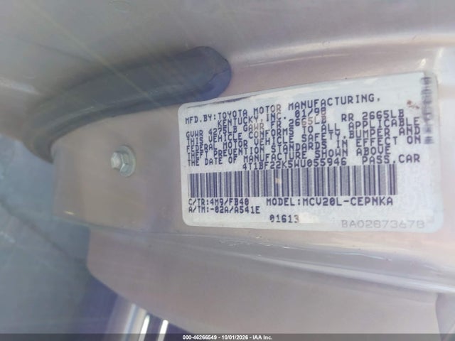 Продаж на аукціоні авто 1998 Toyota Camry Le V6, vin: 4T1BF22K5WU055946, номер лоту: 46266549