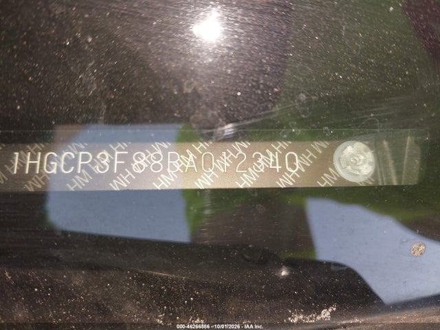 2011 Honda Accord 3.5 Ex-l მანქანა იყიდება აუქციონზე, vin: 1HGCP3F88BA012340, აუქციონის ნომერი: 46266586