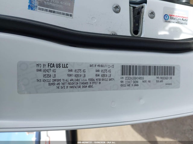 2C3CDXJG3GH140916 Dodge Charger Sxt