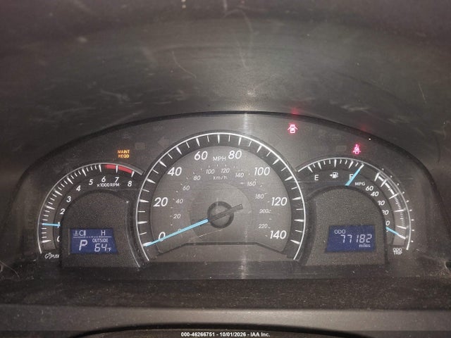 Aukcja sprzedaży 2012 Toyota Camry Xle, vin: 4T4BF1FK1CR213785, numer aukcji: 46266751
