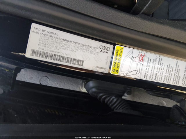 46266832 :رقم المزاد ، WAUDF48H09K011645 vin ، 2009 Audi A4 2.0t Special Edition مزاد بيع