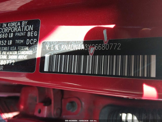 Auction sale of the 2016 Kia Rio Ex, vin: KNADN4A3XG6680772, lot number: 46266894