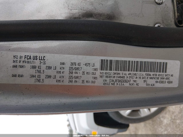Продажа на аукционе авто 2016 Jeep Patriot High Altitude Edition, vin: 1C4NJRFB0GD696247, номер лота: 46267719