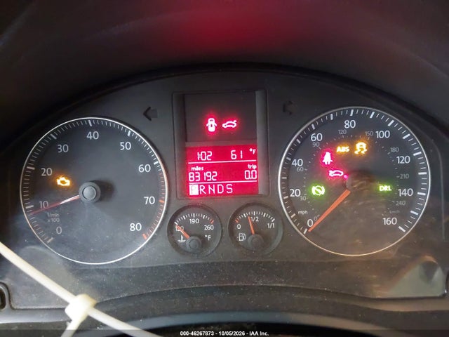 2009 Volkswagen Rabbit S მანქანა იყიდება აუქციონზე, vin: WVWDB71K89W118408, აუქციონის ნომერი: 46267873