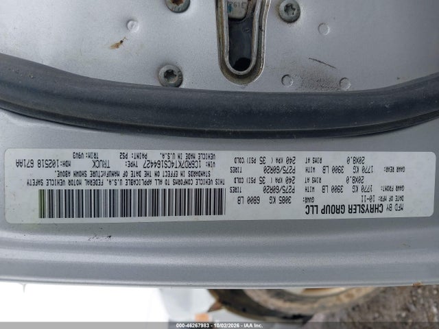 46267983 :رقم المزاد ، 1C6RD7KT4CS164427 vin ، 2012 Ram 1500 St مزاد بيع