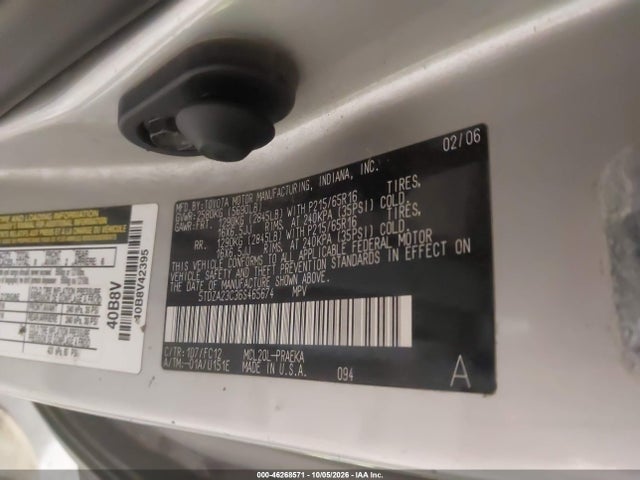 Продаж на аукціоні авто 2006 Toyota Sienna Le, vin: 5TDZA23C36S465674, номер лоту: 46268571
