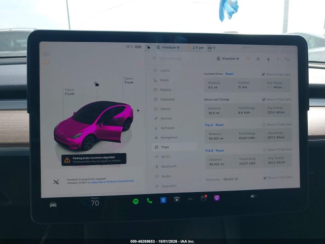 Auction sale of the 2024 Tesla Model Y Long Range Single Motor Rear-wheel Drive/rwd, vin: 7SAYGDED2RF202597, lot number: 46269653