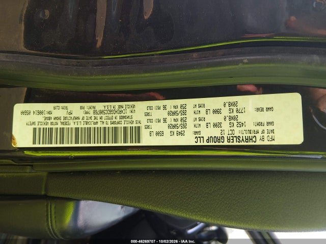 Продаж на аукціоні авто 2013 Dodge Durango Crew, vin: 1C4RDHDG6DC508768, номер лоту: 46269707