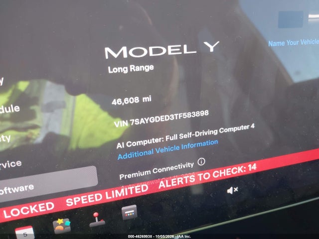 Продаж на аукціоні авто 2026 Tesla Model Y Premium Rear-wheel Drive/rear-wheel Drive, vin: 7SAYGDED3TF583898, номер лоту: 46269938