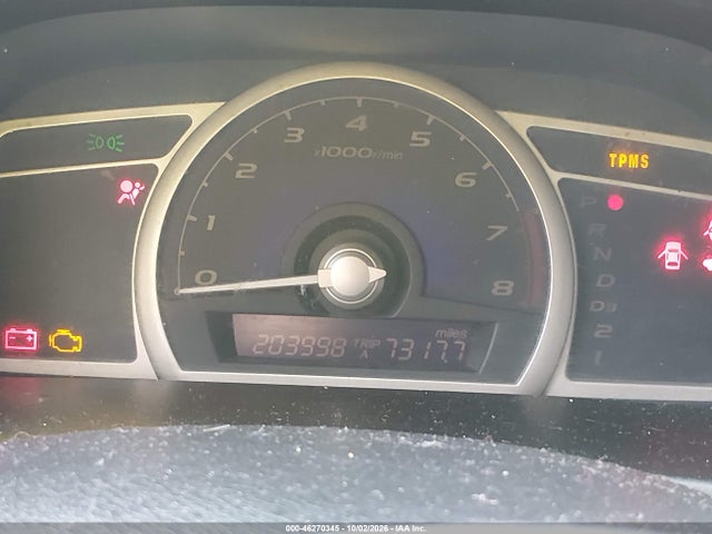 2010 Honda Civic Lx მანქანა იყიდება აუქციონზე, vin: 2HGFA1F58AH582573, აუქციონის ნომერი: 46270345