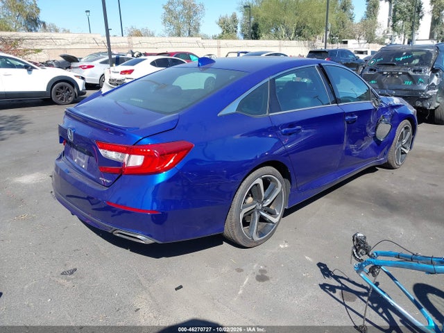 Продажа на аукционе авто 2020 Honda Accord Sport, vin: 1HGCV1F3XLA054430, номер лота: 46270727