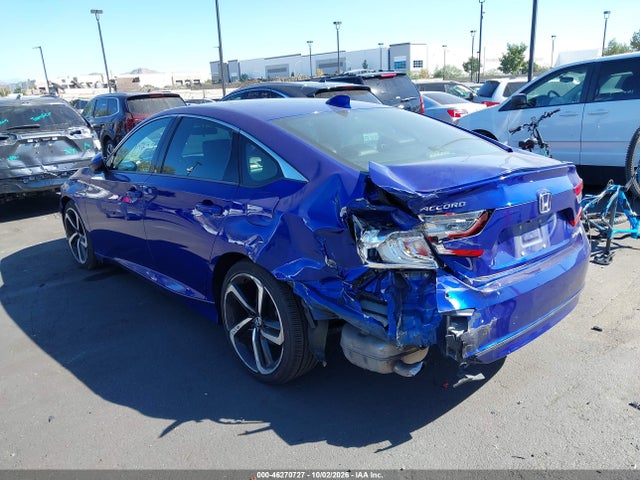 Продажа на аукционе авто 2020 Honda Accord Sport, vin: 1HGCV1F3XLA054430, номер лота: 46270727