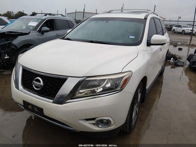 2015 Nissan Pathfinder Platinum მანქანა იყიდება აუქციონზე, vin: 5N1AR2MN4FC626763, აუქციონის ნომერი: 46270766