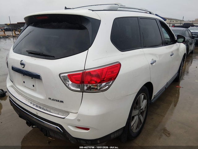 2015 Nissan Pathfinder Platinum მანქანა იყიდება აუქციონზე, vin: 5N1AR2MN4FC626763, აუქციონის ნომერი: 46270766