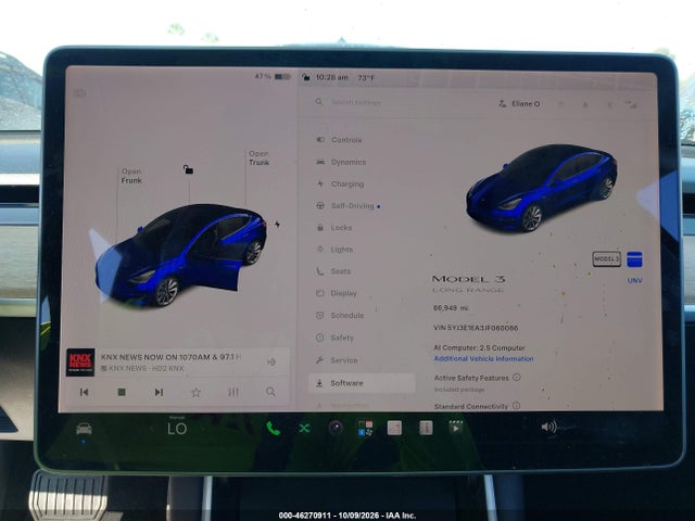 5YJ3E1EA3JF060086 Tesla Model 3 Long Range/mid Range