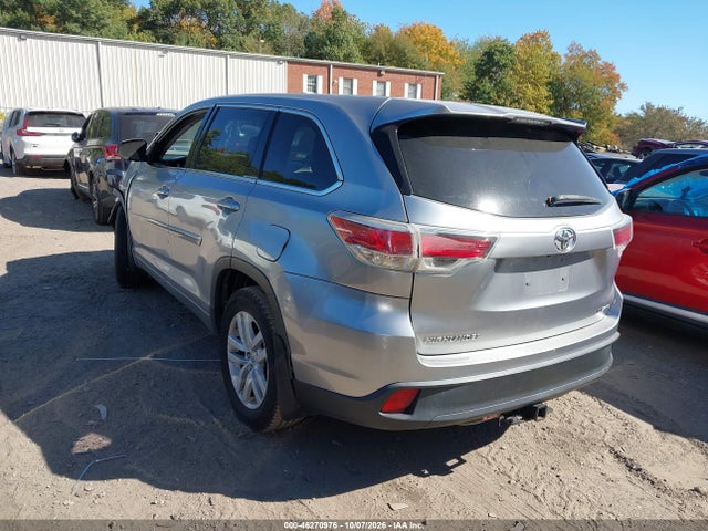 2014 Toyota Highlander Le V6 მანქანა იყიდება აუქციონზე, vin: 5TDBKRFH1ES054139, აუქციონის ნომერი: 46270976