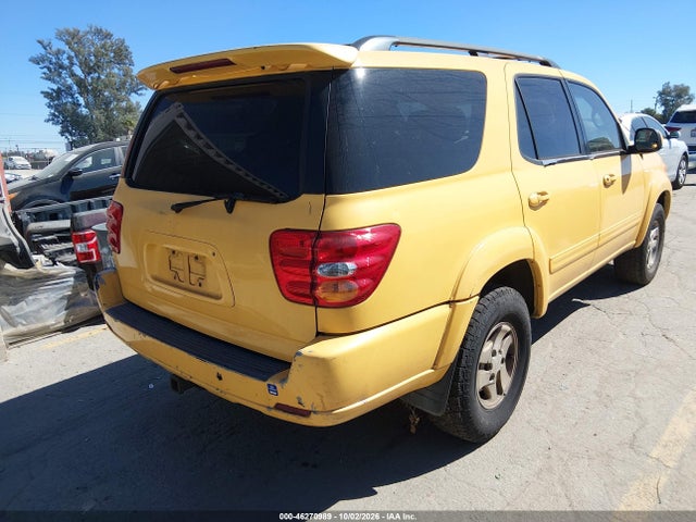 2001 Toyota Sequoia Limited V8 მანქანა იყიდება აუქციონზე, vin: 5TDZT38A51S027576, აუქციონის ნომერი: 46270989